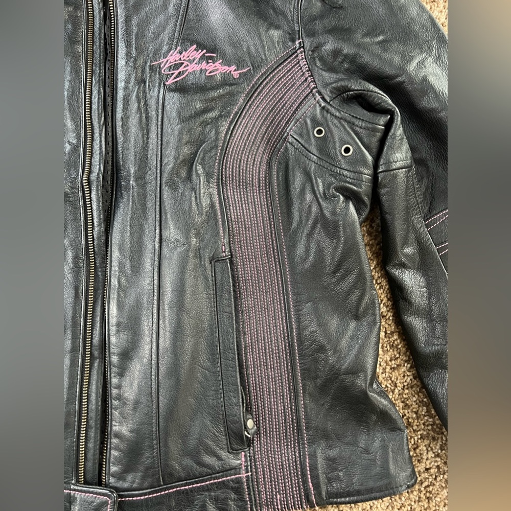 Harley Davidson Rider Leather Jacket - Picture 3 of 11
